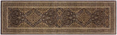 handmade Transitional Veg Dye Brown Tan Hand Knotted RUNNER 100% WOOL area rug 3x12